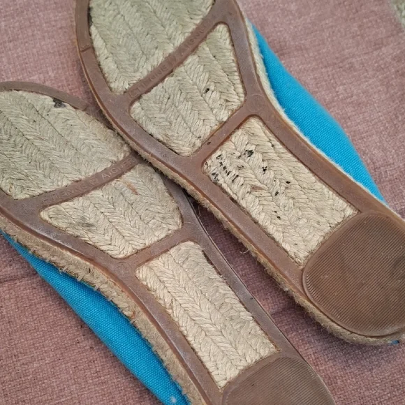 Turquoise Floral Espadrille Flats - Picture 2 of 2